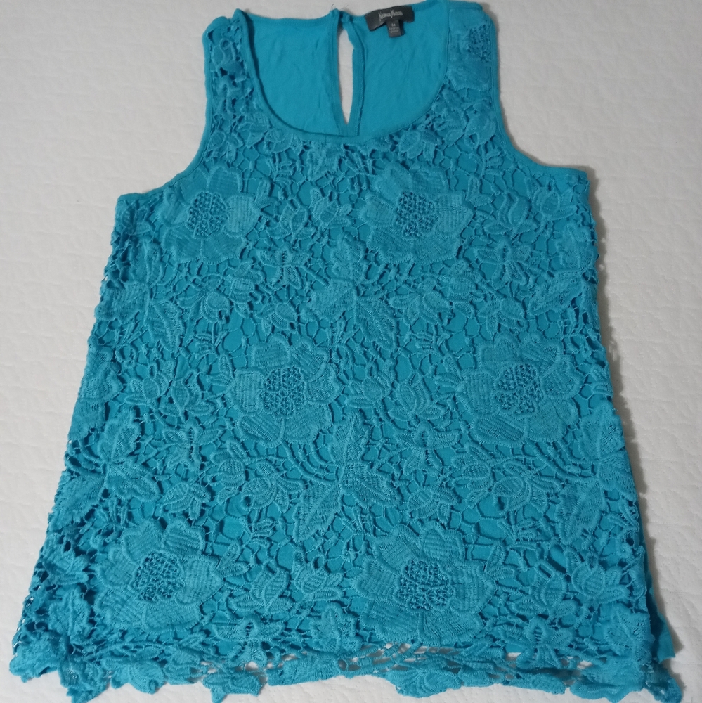 Neiman Marcus blue top